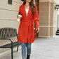 Lantern Sleeve Rib-Knit Open Front Longline Cardigan