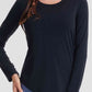 Round Neck Long Sleeve Sports Top