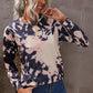 Tie-Dye Round Neck Dropped Shoulder Sweatshirt