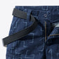 Printed Belted Cargo Shorts