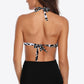 Tie Back Halter Neck One-Piece Swimsuit