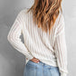 Dropped Shoulder Openwork Sweater