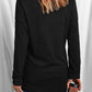 Letter Graphic V-Neck Long Sleeve Tee