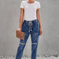 Drawstring Denim Joggers