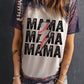 Printed MAMA Graphic Round Neck Tee