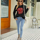 Smiley Face Graphic Dropped Shoulder Sweater