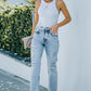 Acid Wash Distressed Jeans with Pockets