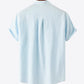 Textured Half-Button Top