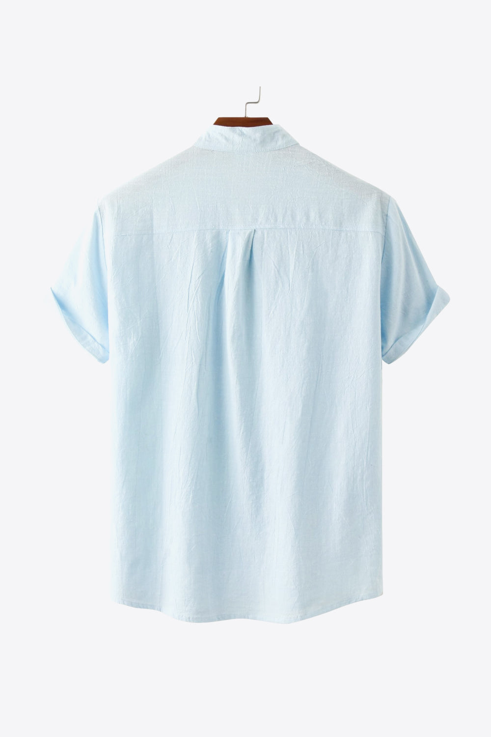 Textured Half-Button Top