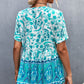 Bohemian Tie Front Peplum Top