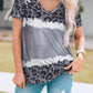 Leopard V-Neck Tee Shirt