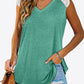 Spliced Lace Curved Hem Blouse