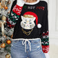 Sequin Drawstring Long Sleeve Sweater