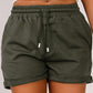 Drawstring Waist Cuffed Shorts