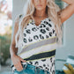 Leopard Contrast Trim Tank