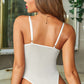 Criss Cross Cut-out Lace Bodysuit