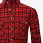 Plaid Button-Front Long Sleeve Shirt with Pockets