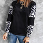 Leopard Crewneck Long Sleeve Top