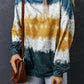 Leopard Tie-Dye Dropped Shoulder Sweatshirt