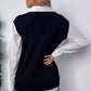 Argyle V-Neck Thermal Sweater Vest