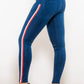 Side Stripe Zip Closure Skinny Jeans