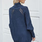 Cable-Knit Openwork Turtleneck Sweater