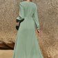 Puff Sleeve Flounce Dress