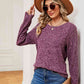 Heathered Round Neck Top