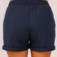Drawstring Waist Cuffed Shorts
