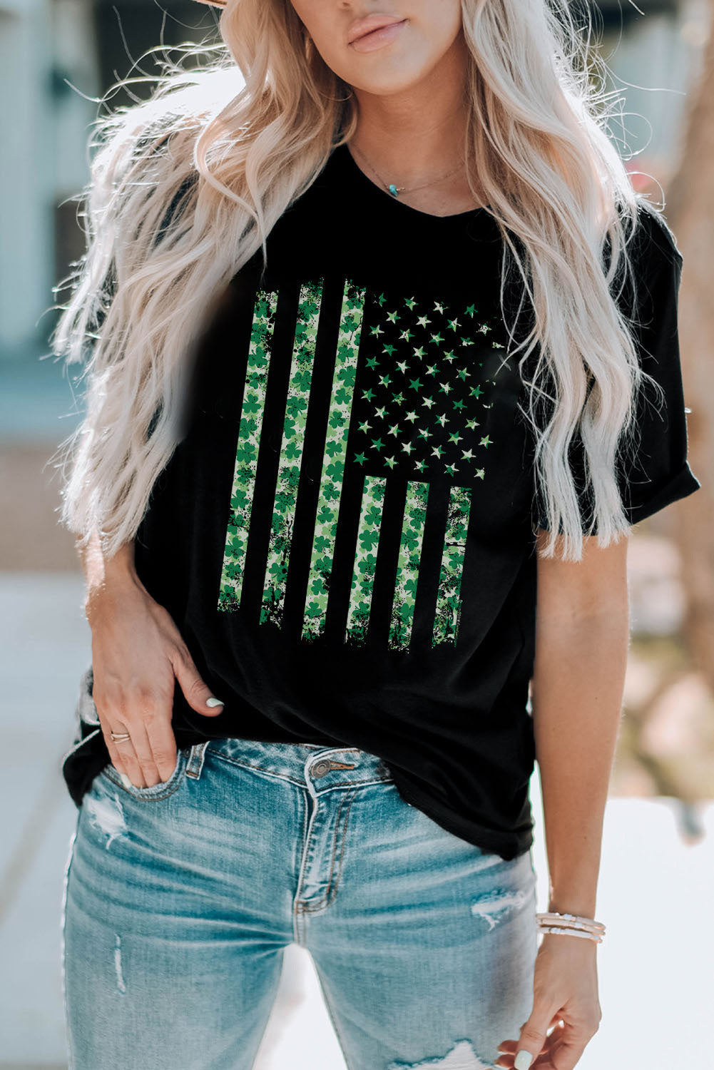 Stars and Stripes Graphic Short Sleeve Tee