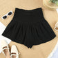 Smocked Waist Culotte Shorts