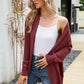 Open Front Long Sleeve Longline Cardigan
