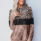 Leopard Color Block Hoodie