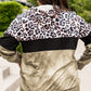 Plus Size Leopard Print Color Block Hoodie with Kangaroo Pocket
