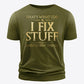 Slogan Graphic Cotton Tee Shirt