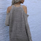 Cold Shoulder Long Sleeve Sweater