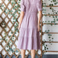 HEYSON Lilac Breeze Gauze Button Front Midi Dress