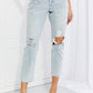 Vervet by Flying Monkey Stand Out Full Size Distressed Cropped Jeans