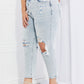 Vervet by Flying Monkey Stand Out Full Size Distressed Cropped Jeans