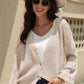 Openwork Raglan Sleeve Cardigan