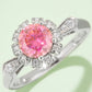 1 Carat Moissanite Contrast 925 Sterling Silver Ring