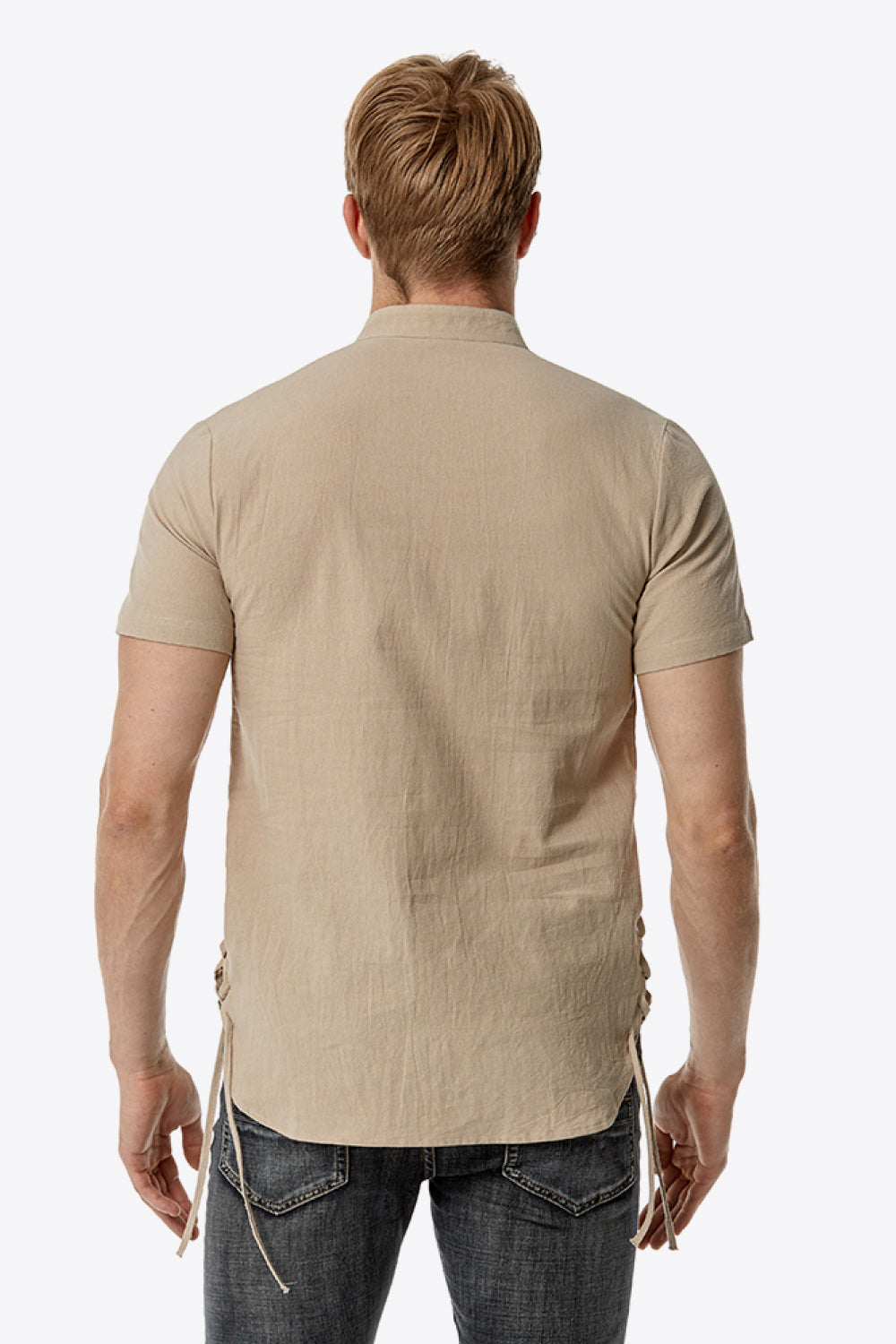 Short Sleeve Henley Tee