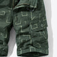 Printed Belted Cargo Shorts