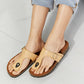 MMShoes Drift Away T-Strap Flip-Flop in Sand