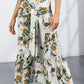 Printed Tie-Front Culottes