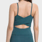 Crisscross Cutout Sports Cami