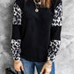 Leopard Crewneck Long Sleeve Top