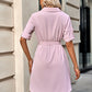 Johnny Collar Tie Belt Dress