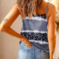 Full Size Leopard Lace Trim Cami