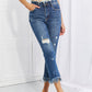 RISEN Full Size Undone Chic Straight Leg Jeans